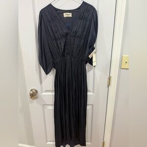 NWT Size M Zadig & Voltaire navy midi dress